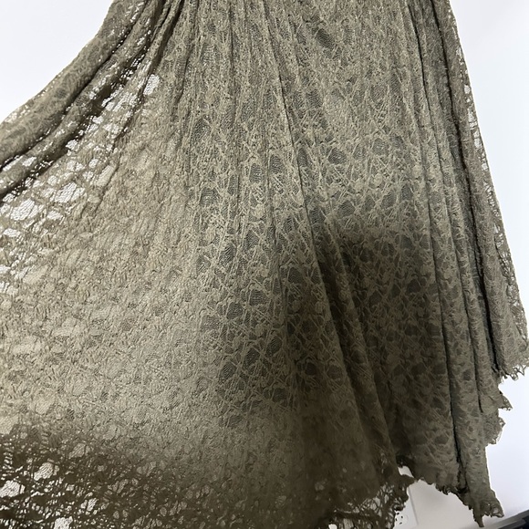 Disturbia Asymmetrical Brown Lace Skirt - Picture 5 of 5